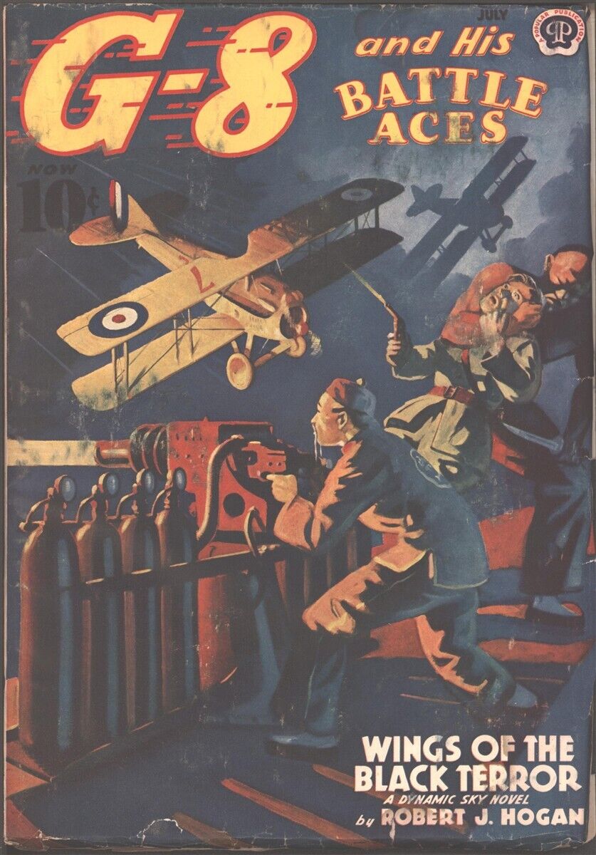 G-8 And His Battle Aces 1939 July.     Pulp