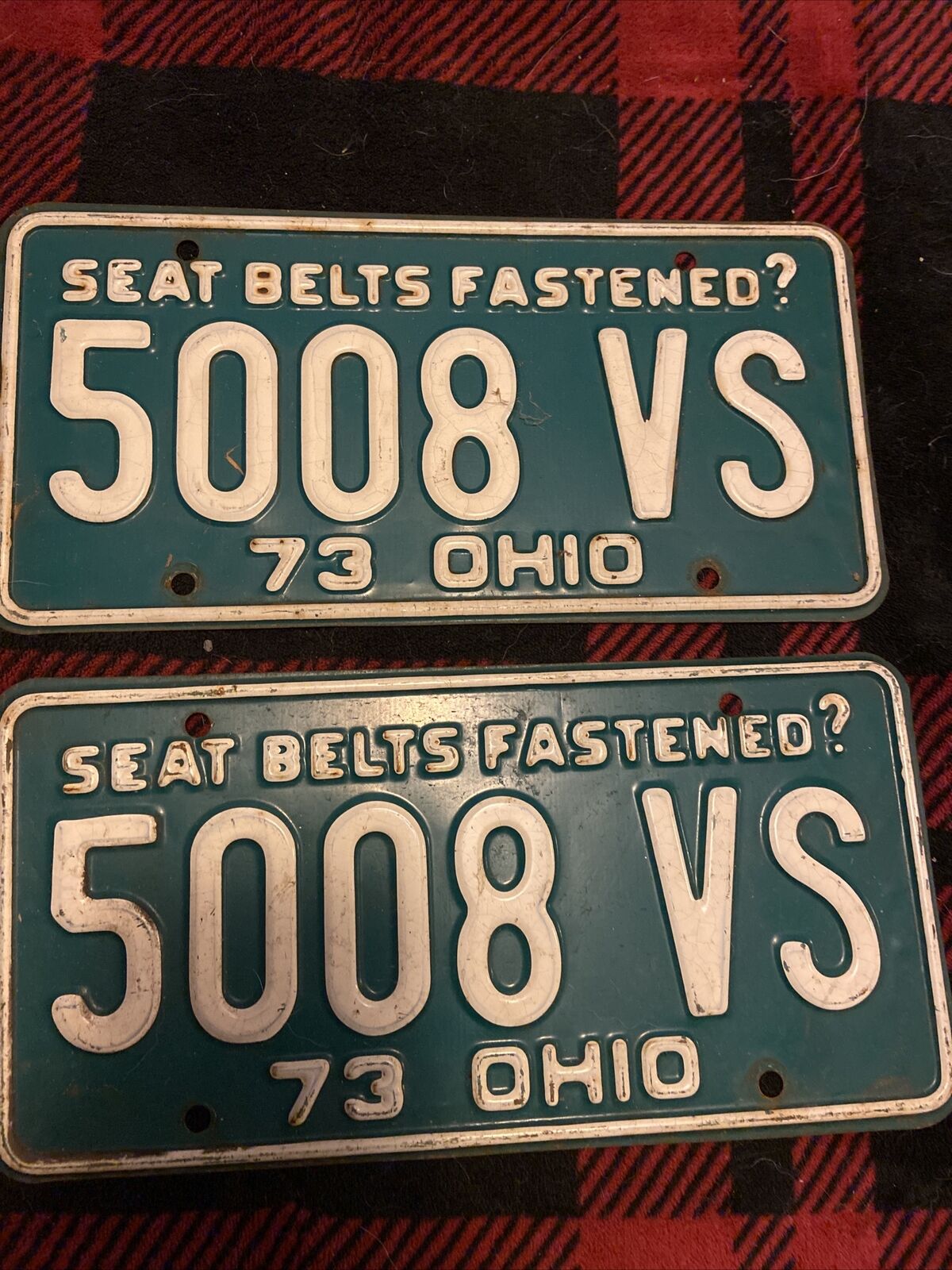 1973 Ohio license plate