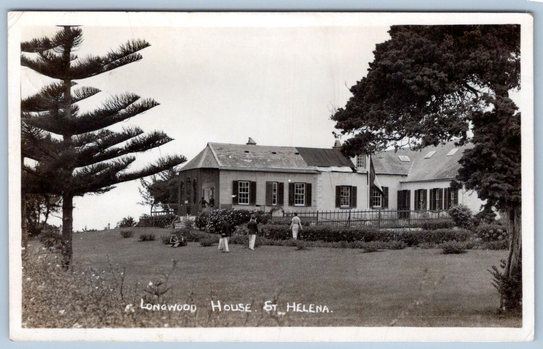 1937 RPPC LONGWOOD HOUSE ST HELENA*MANSION*NAPOLEON BONAPARTE RESIDENCE