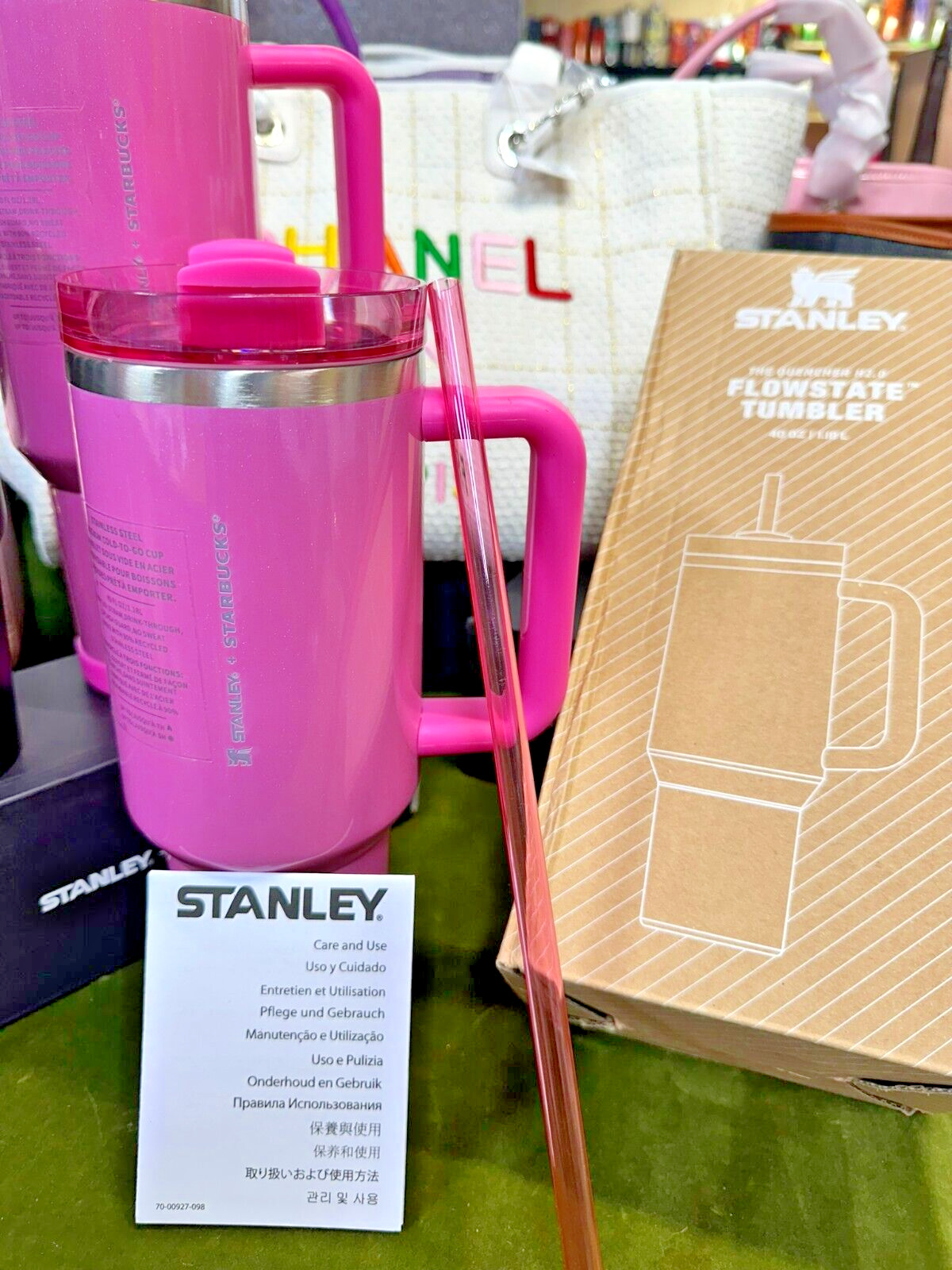 Stanley x Starbucks Winter Pink 40oz Tumbler (2024Target Exclusive)+FREE Stanley