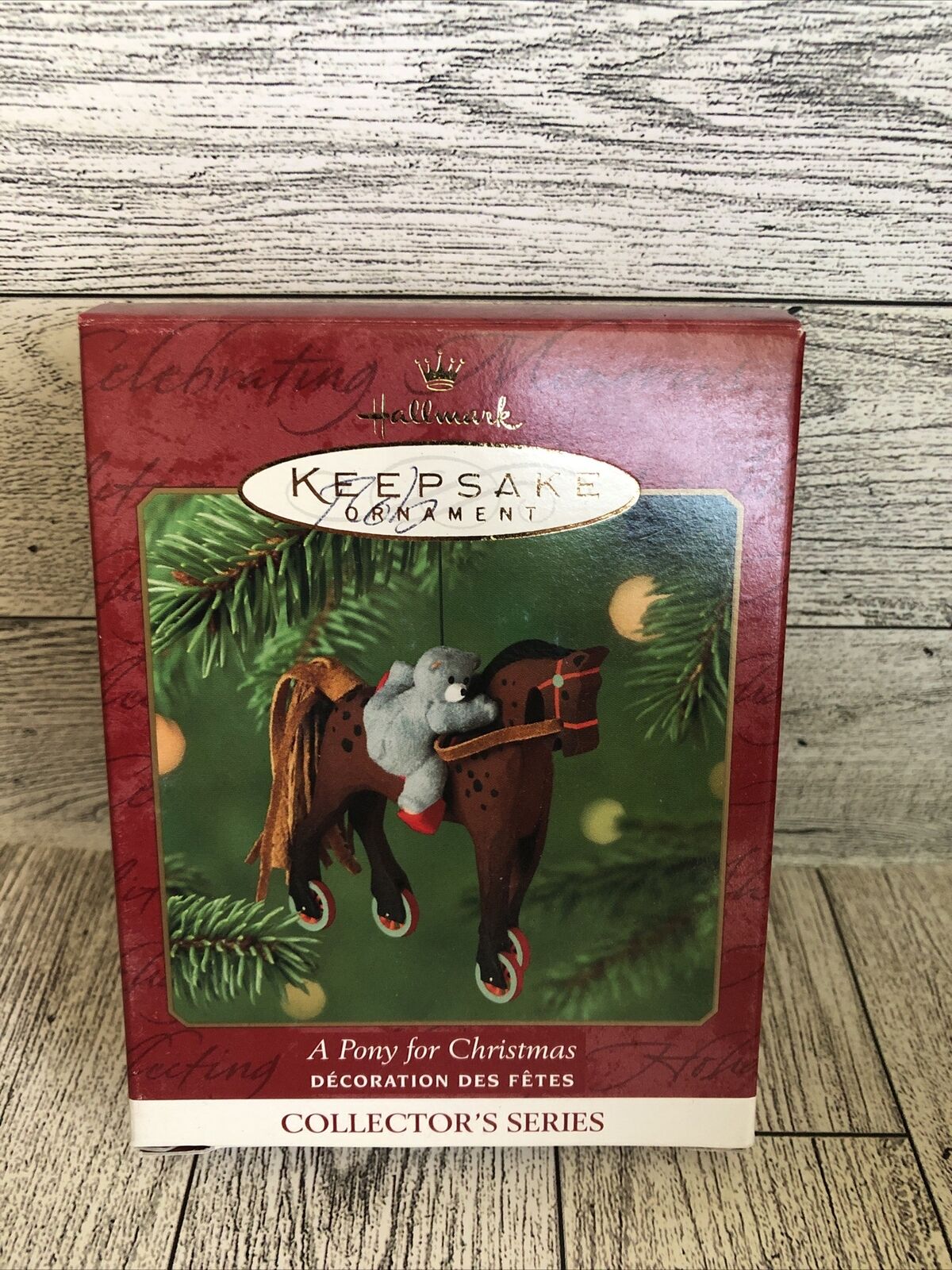 2001 Hallmark Keepsake Ornament A Pony For Christmas 4th In Series