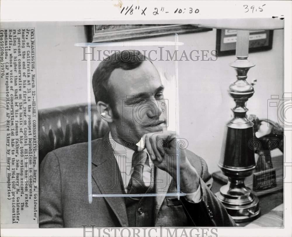 1970 Press Photo Representative Barry M. Goldwater Jr. - pio39760