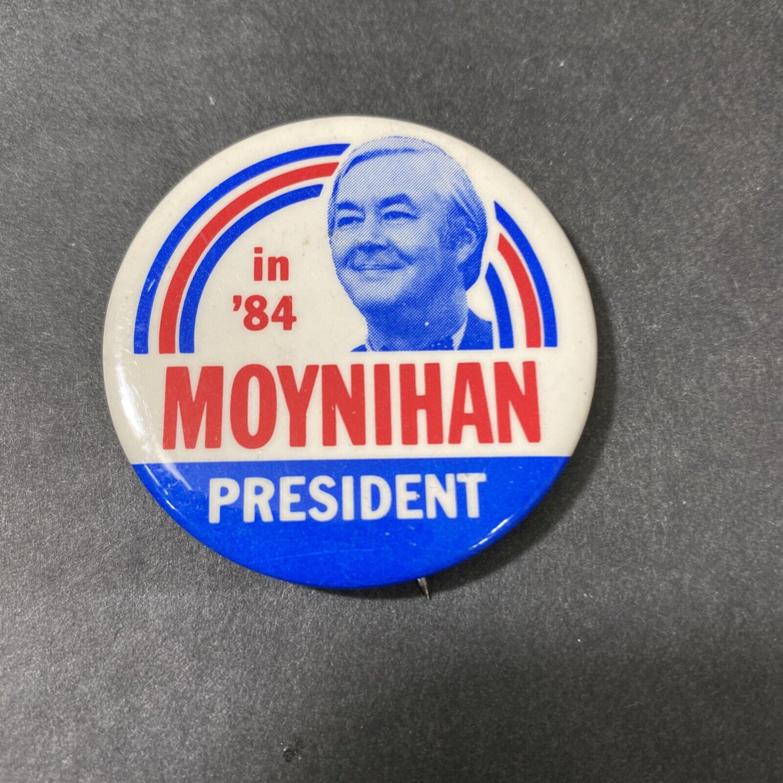 1984 Moynihan For President New York Pin Back 1 1/2\