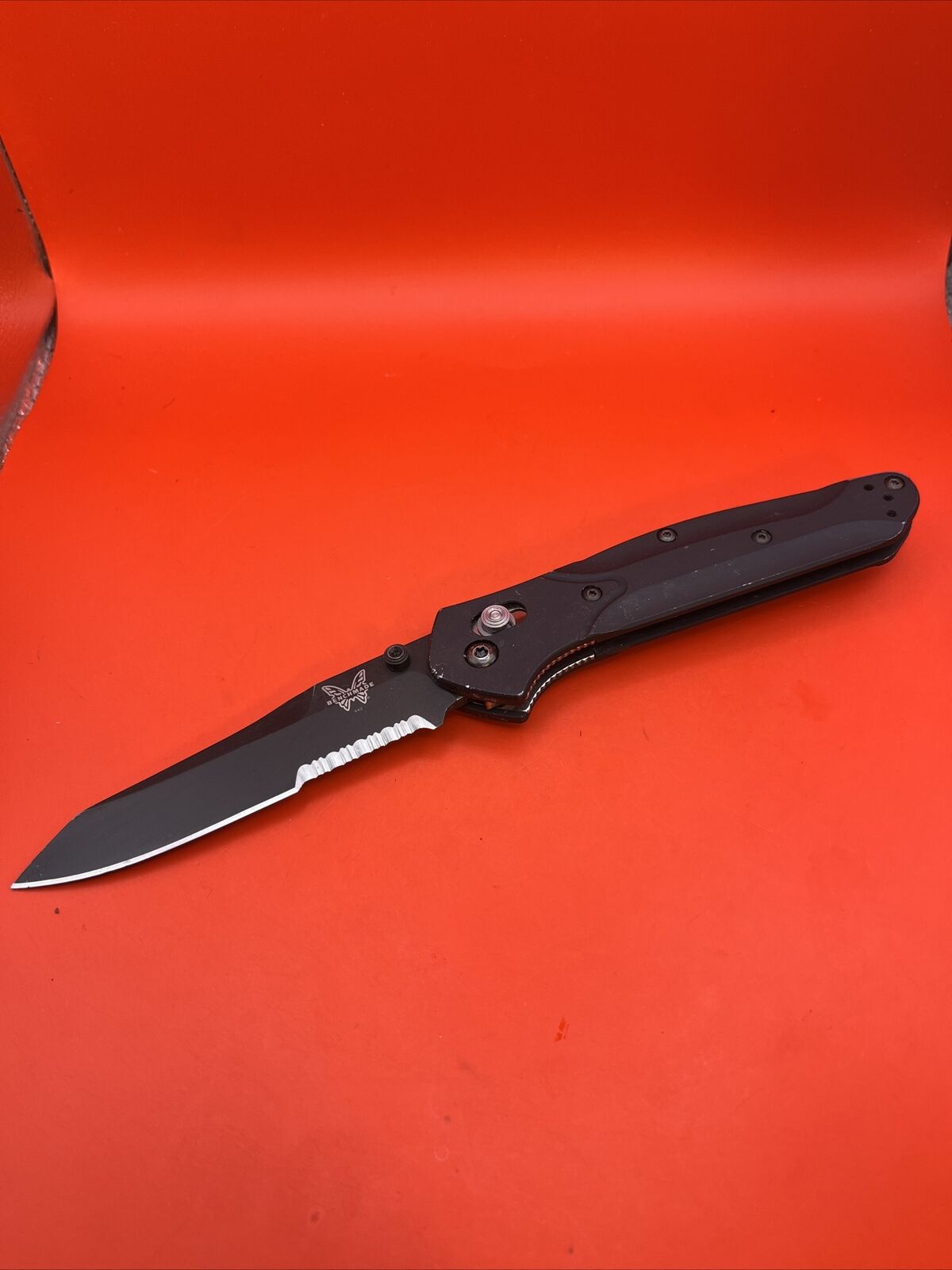 Vintage Benchmade 942 Osborne Axis 154CM Black Anodized Folding Knife EDC RARE