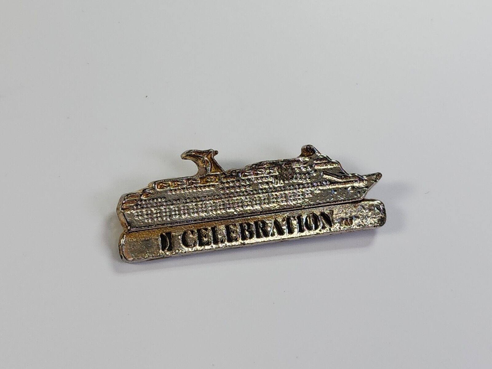 Carnival Celebration Cruise Pin Gold Color Metal Lapel Pin