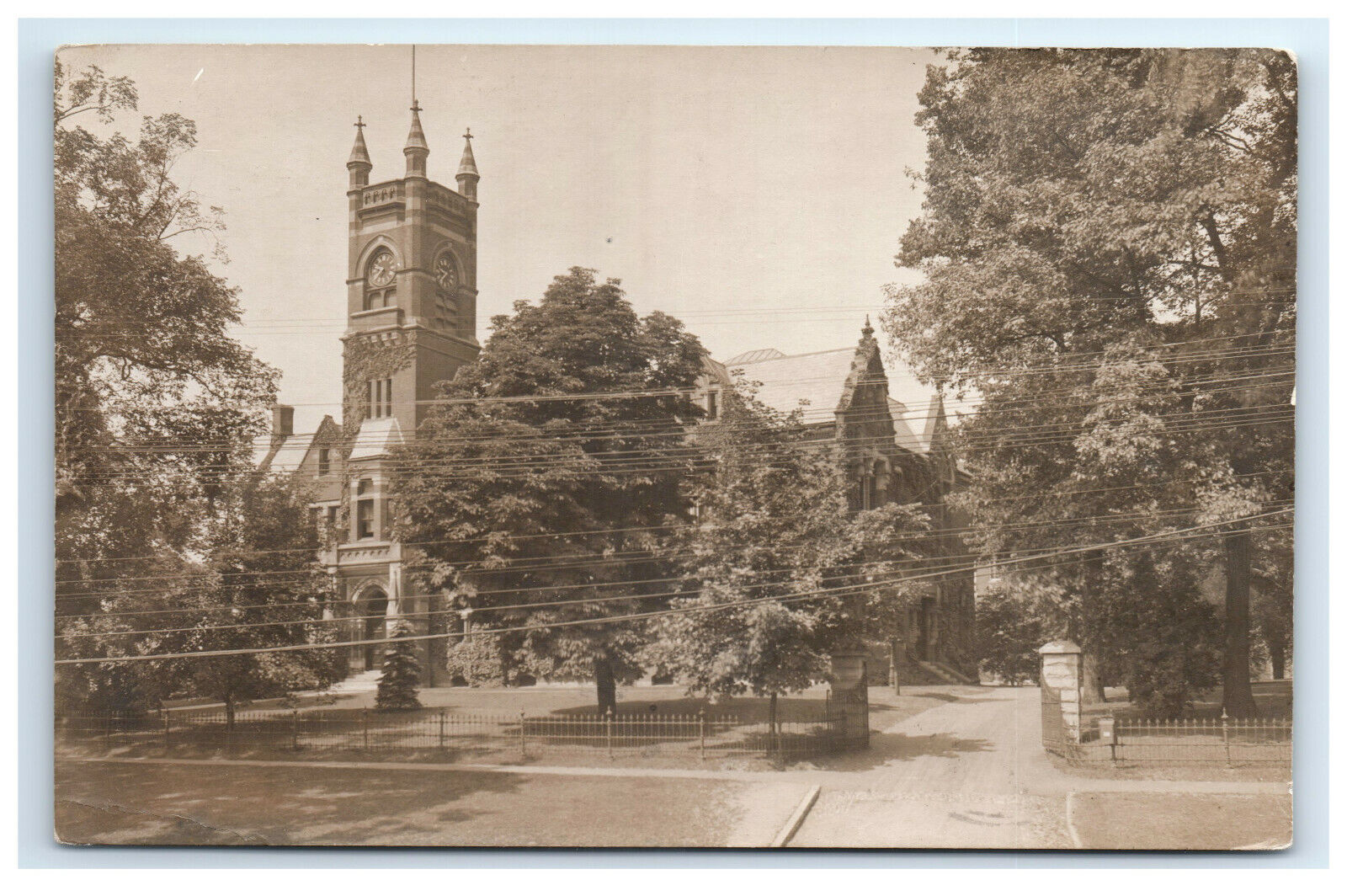 Postcard Smith College, Northhampton, MA 1915 RPPC H12