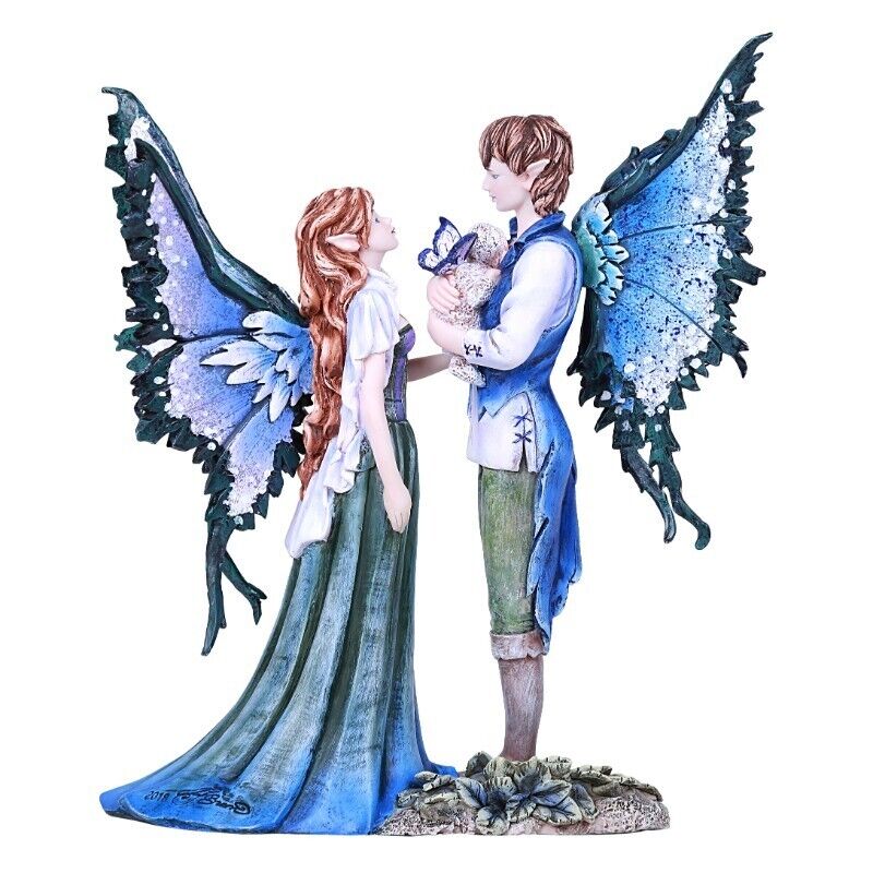 PT Pacific Giftware Fairy Couple with Baby Family Statue by Amy Brown
