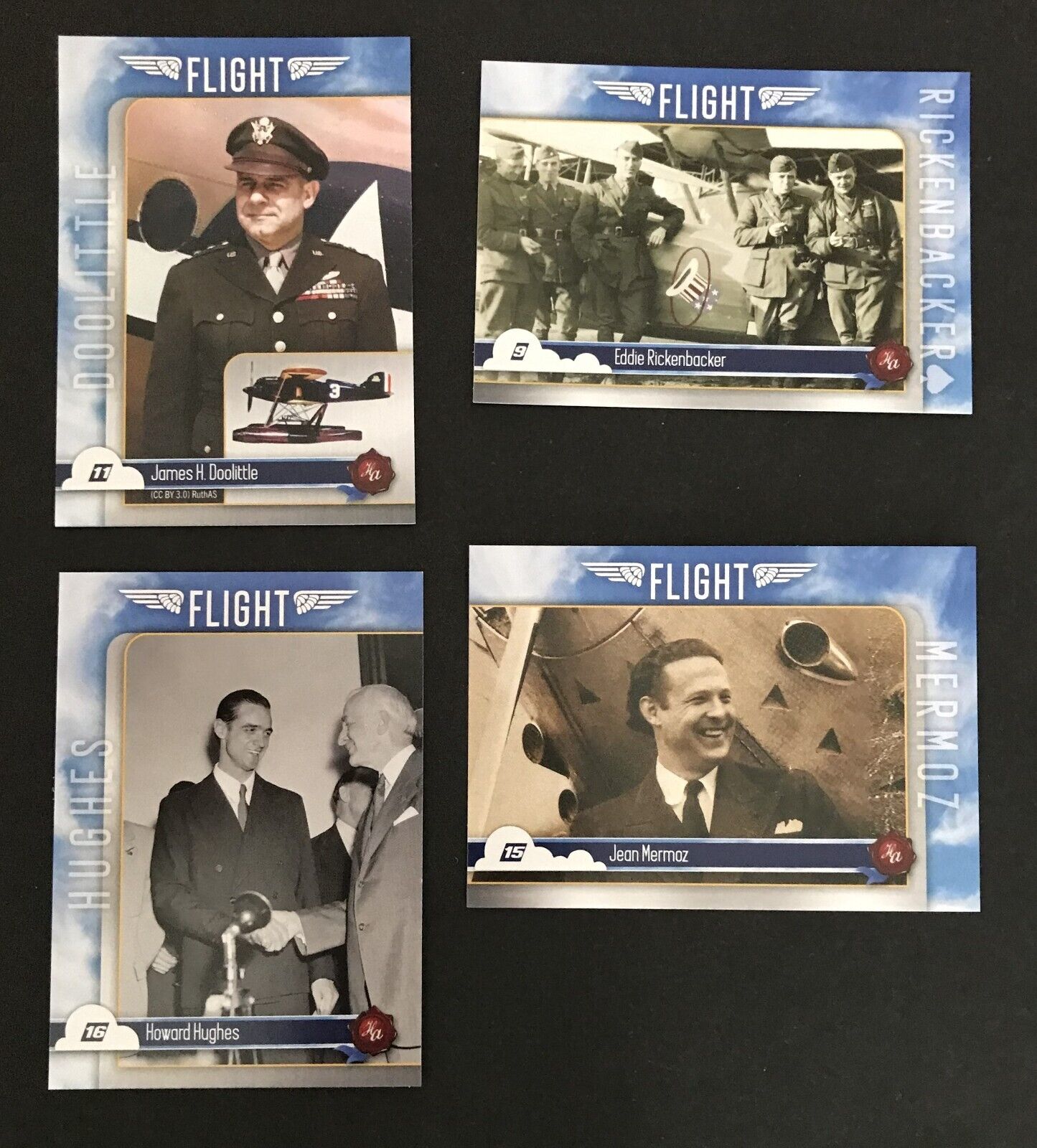 Early Flight Pioneers Doolittle, & others  2023  Historic Autograph Flight Cards