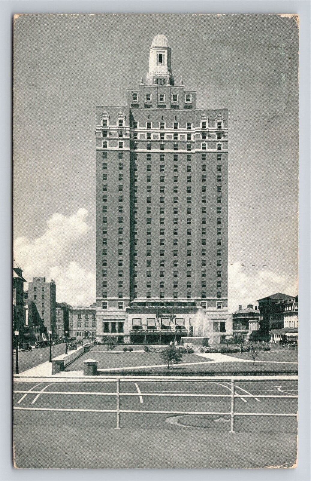 Hotel Claridge Atlantic City NJ Vtg Postcard View 1950s 