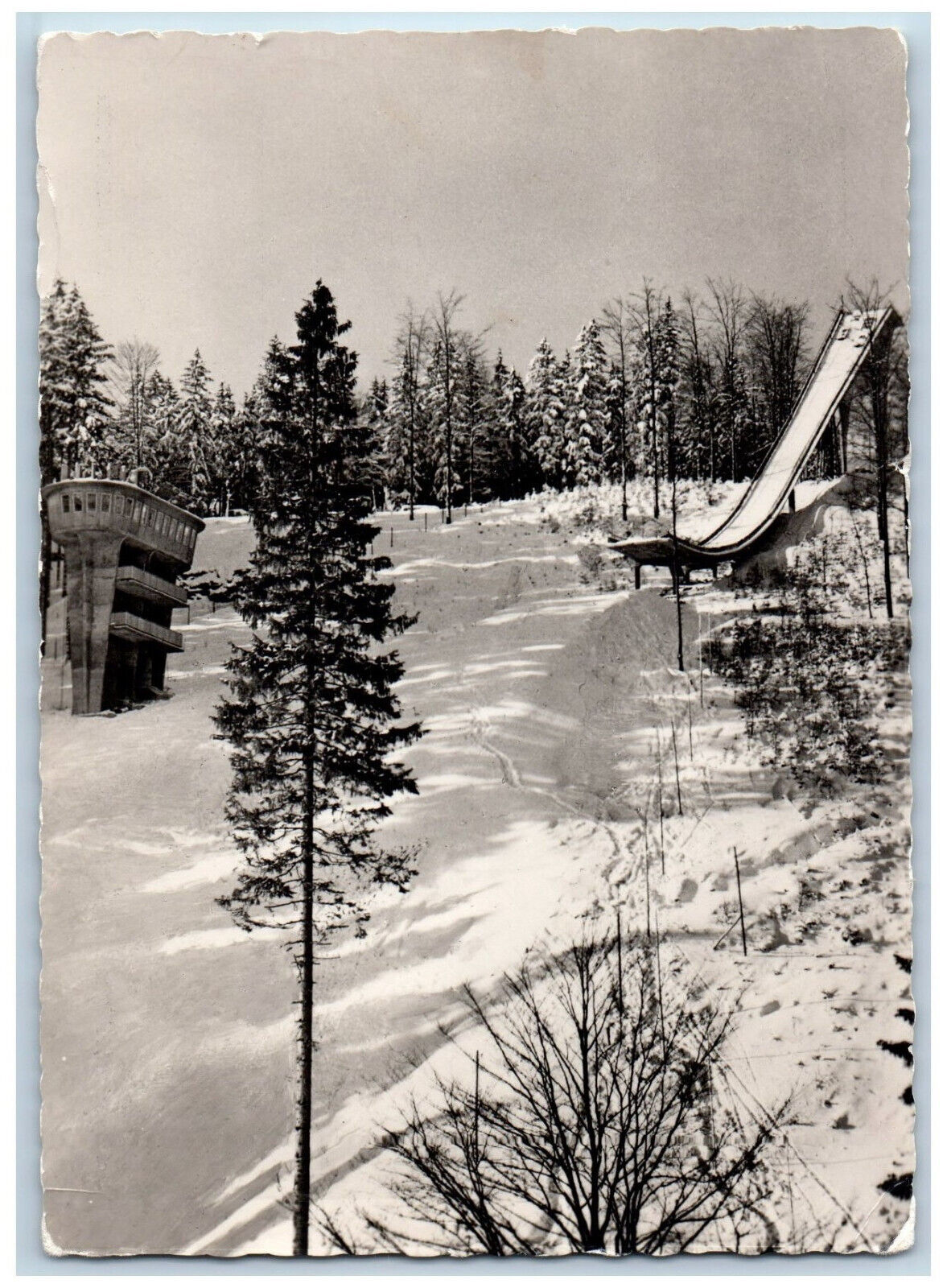 Kligenthal Saxony Germany Postcard New Large Jumping Facility 1927 RPPC Photo