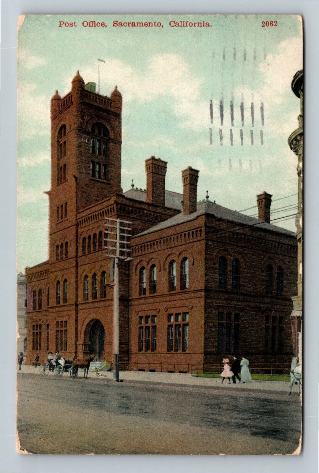 Sacramento, CA-California, Post Office, c1914 Vintage Postcard