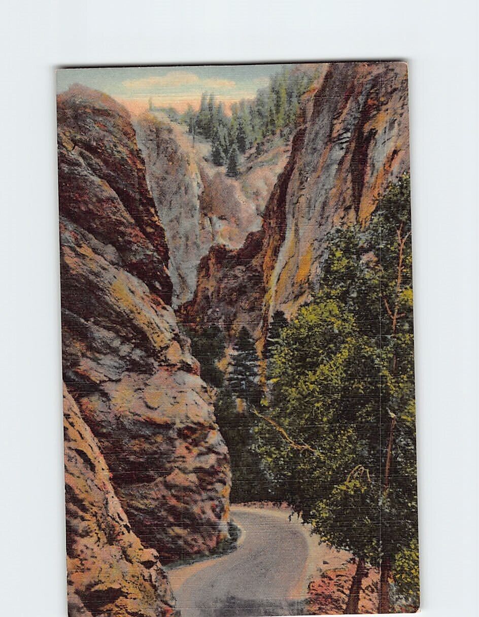 Postcard The Cheyenne Gorge South Cheyenne Canyon Colorado Springs Colorado USA