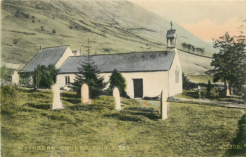 UK Lake District C-1910 Wythburn Church Thirlmere #1305 Postcard 21-13461
