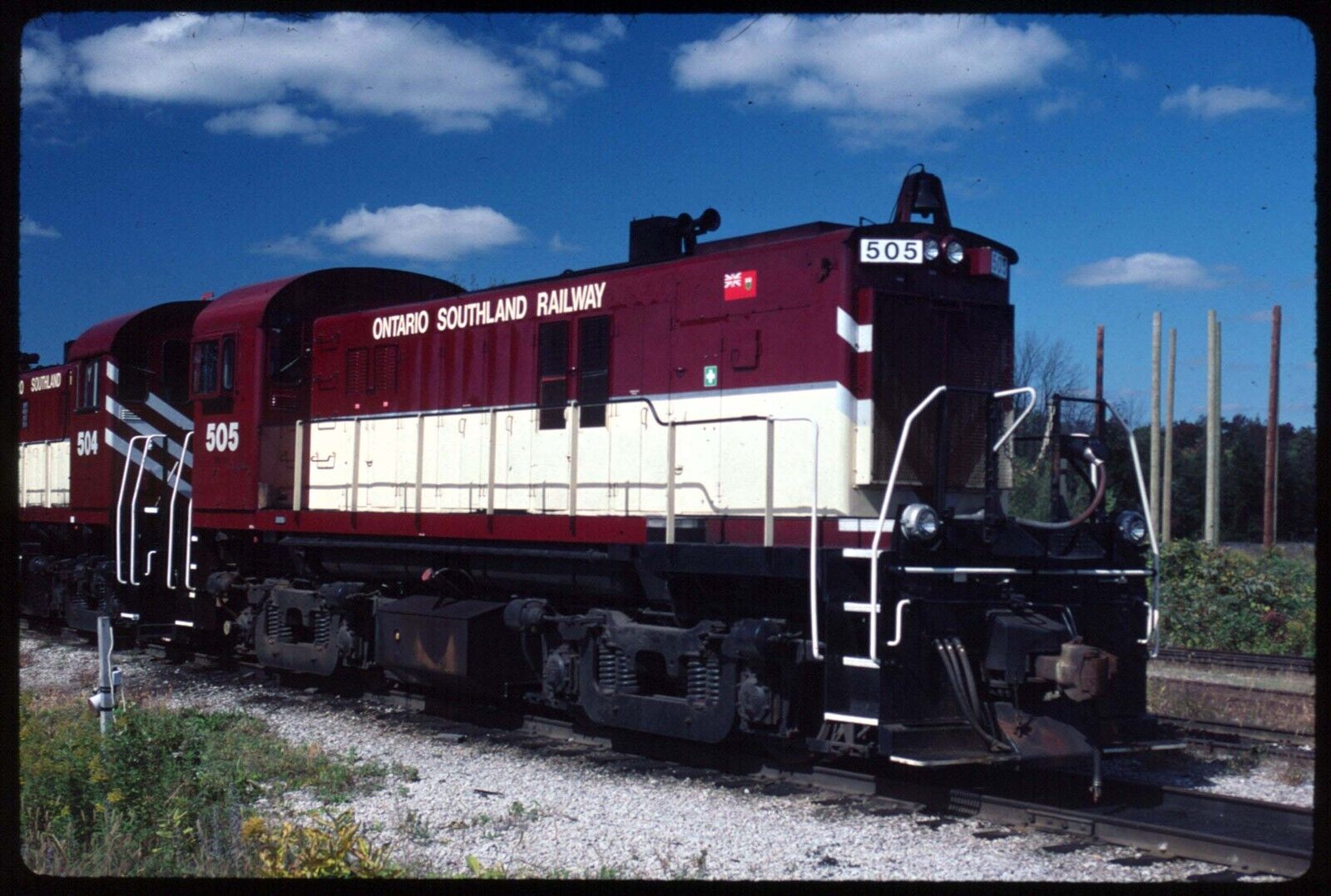 Original Rail Slide - Ontario Southland 505 Guelph Junction ON 9-25-1999