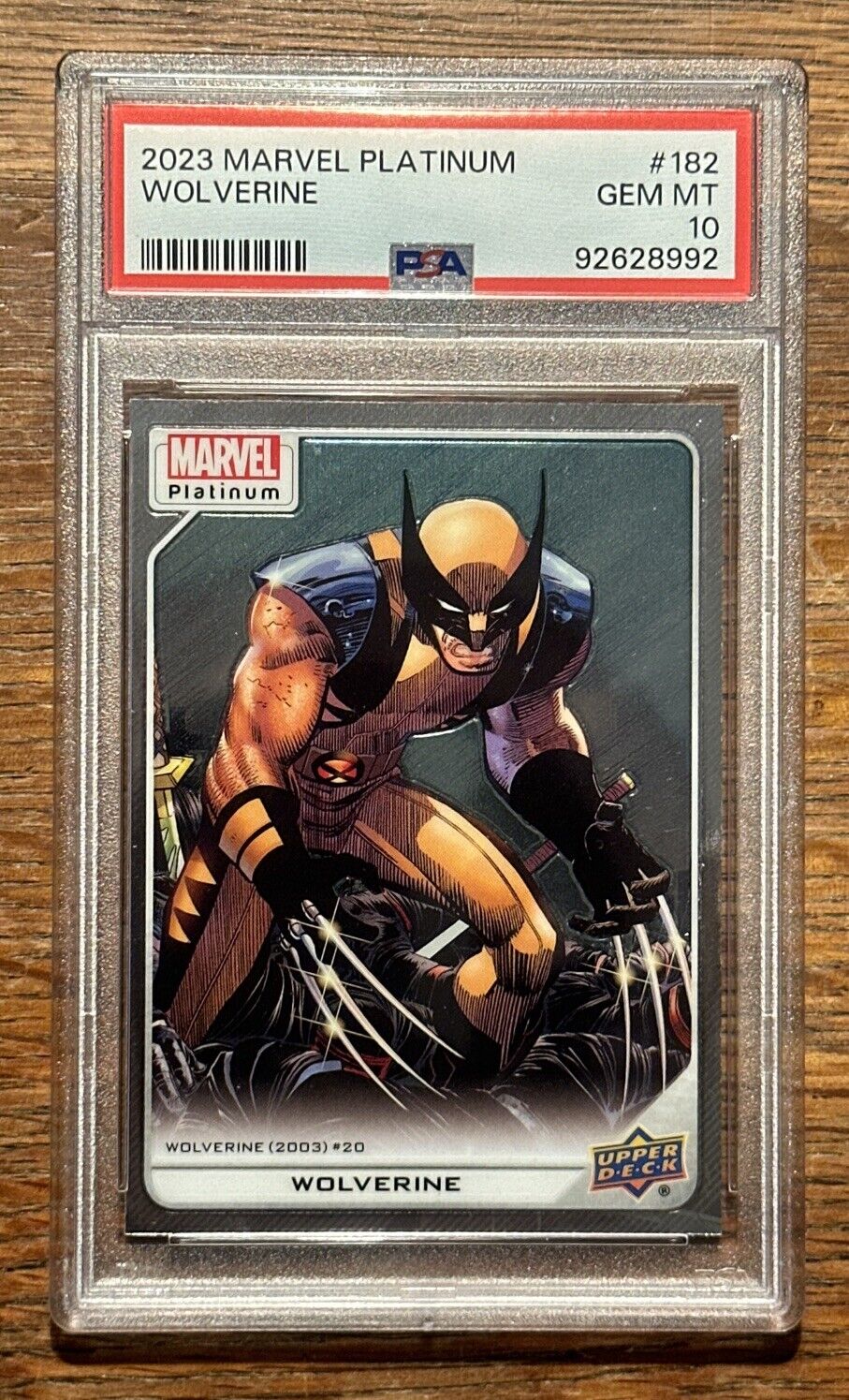 2023 Marvel Platinum Wolverine Base #182 PSA 10