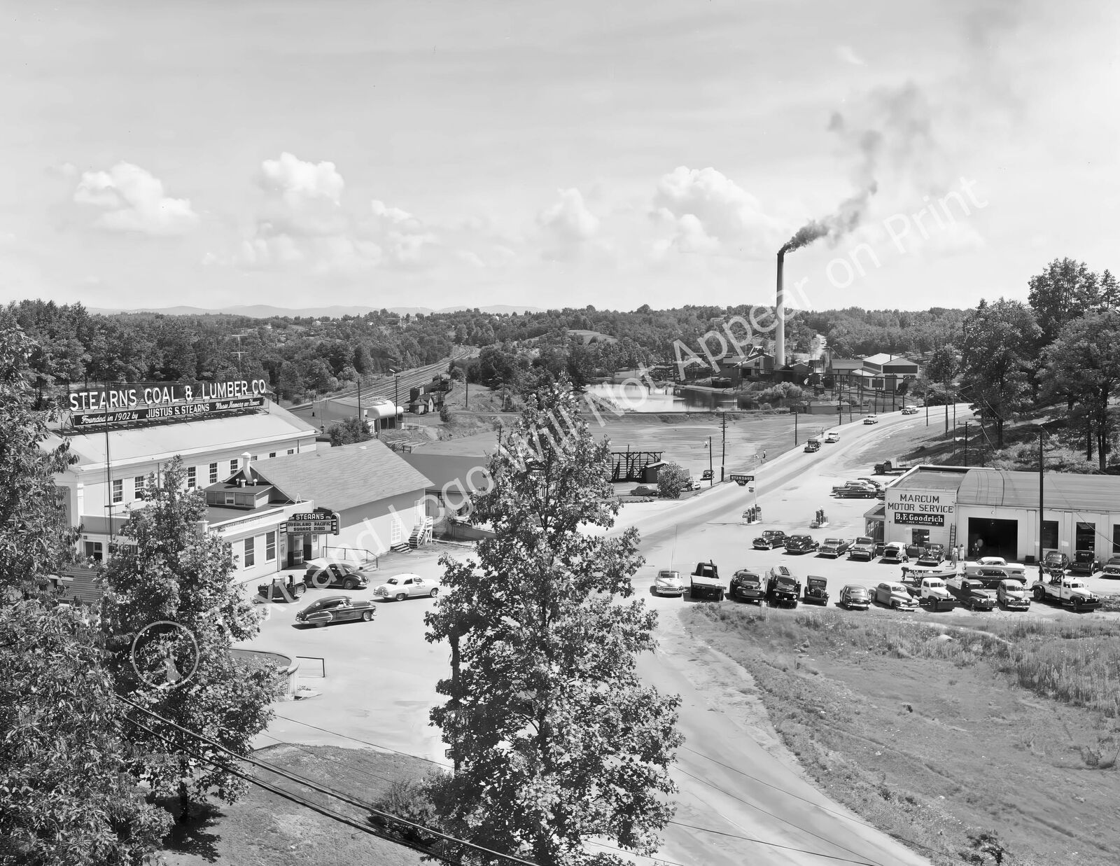 1955 View of Stearns, Kentucky Vintage Old Photo Reprint