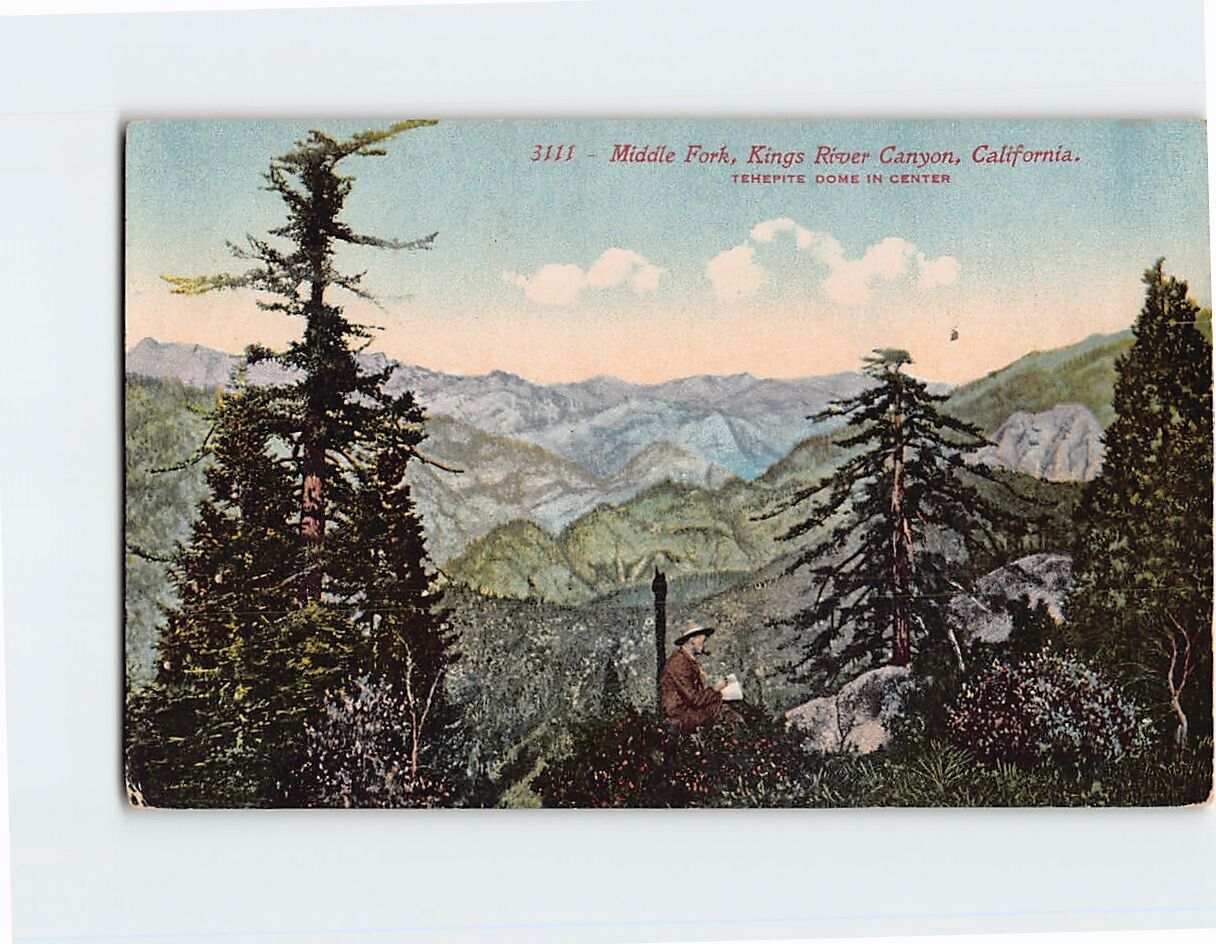 Postcard Middle Fork Kings River Canyon California USA