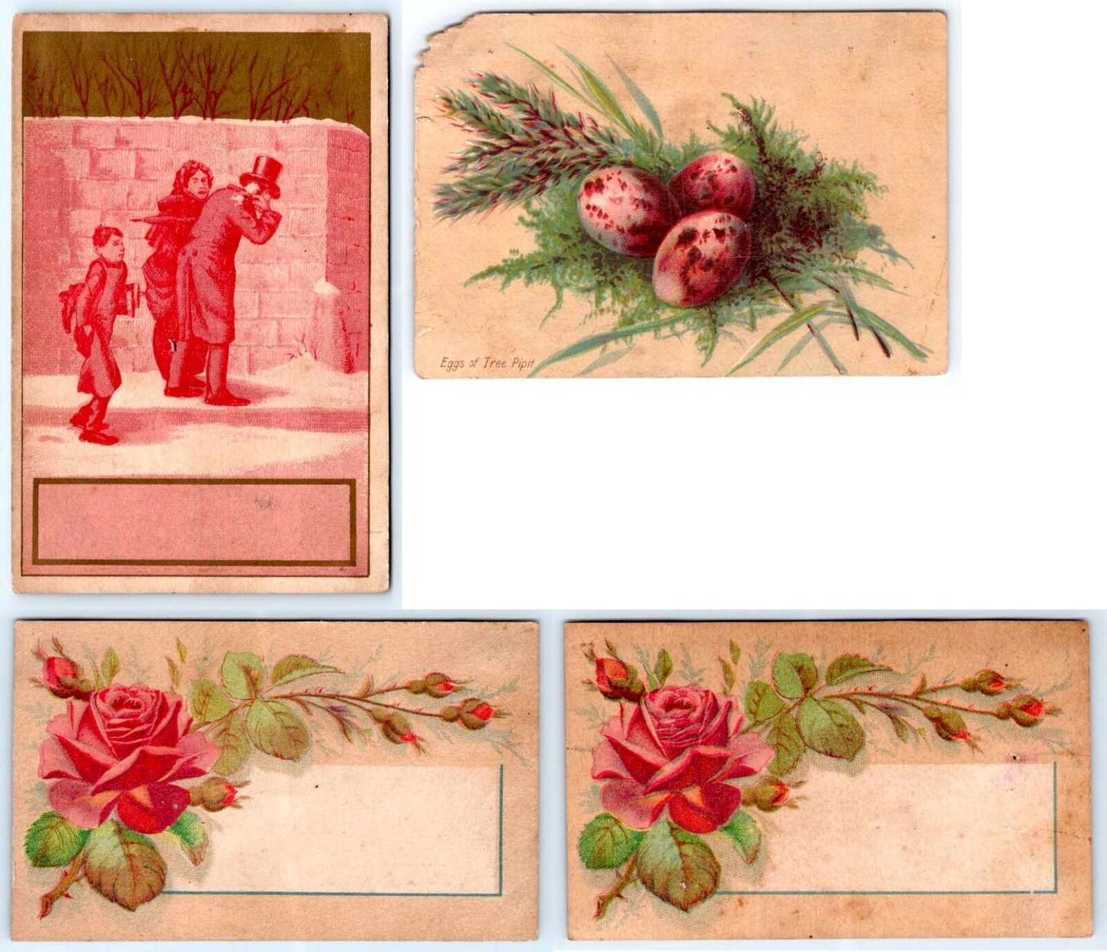 1880's LOT/4 ORANGEBURG SOUTH CAROLINA BRUNSON & DIBBLE DRY GOODS TRADE CARDS