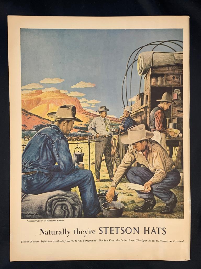 Magazine Ad* - 1948 - Stetson Hats - \