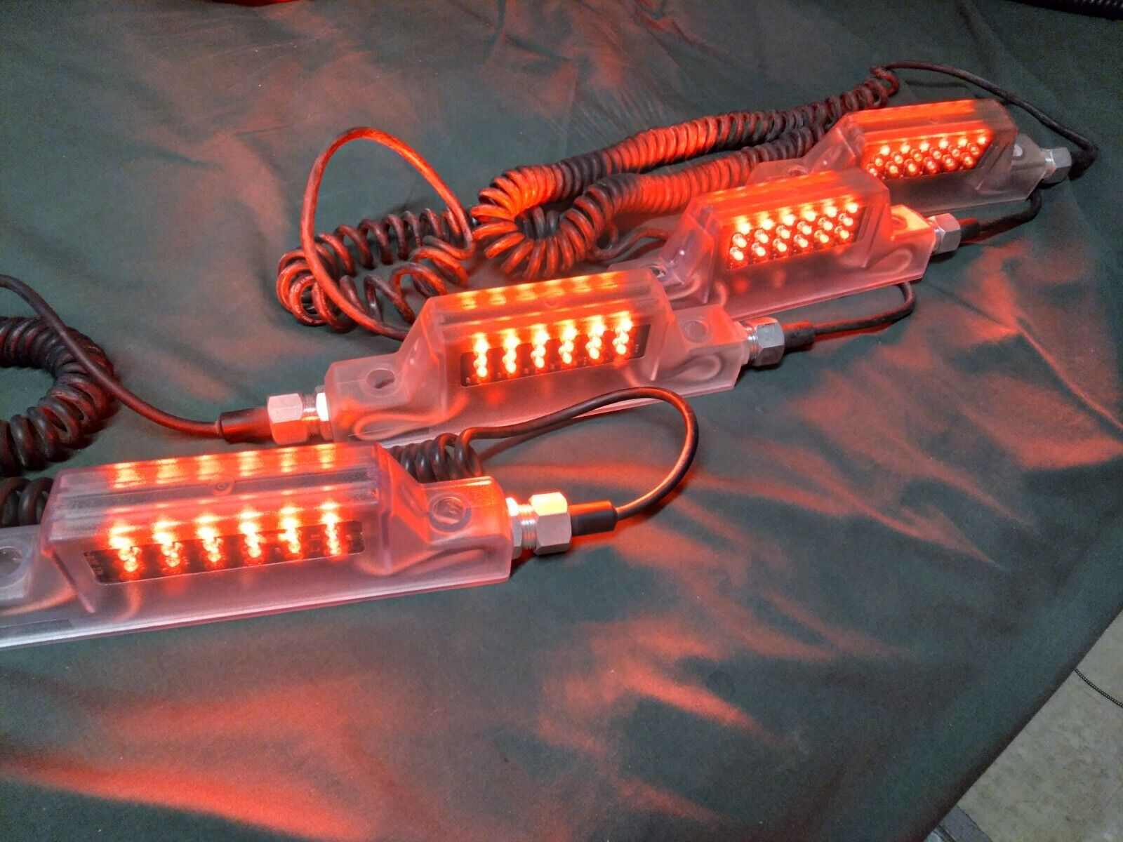 Qty 1 Natl Electric Gate Co Railroad Xing Red LED Light for Base or Mid. of Gate