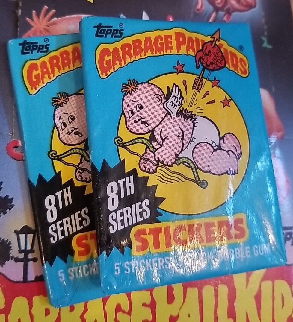 1986 Topps Garbage Pail Kids 8th Series Original Factory Sealed Packs Lot Of Two