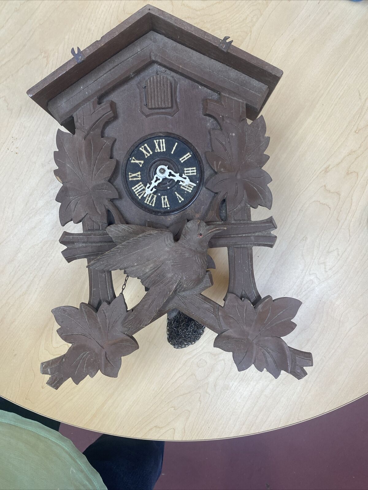 VTG 1950’s Schatz Cuckoo Clock 8 Days  Made In Germany. For parts or repair B50