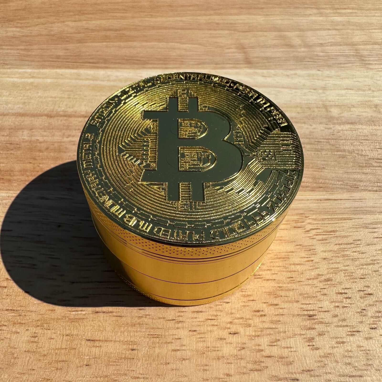 2.5 inch Bitcoin Herb Grinder Spice Crusher