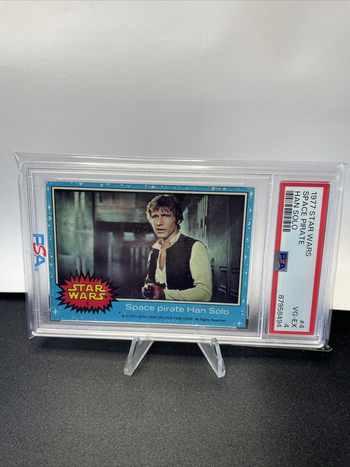 1977 Topps Star Wars Han Solo Space Pirate #4  PSA 4 VG-EX