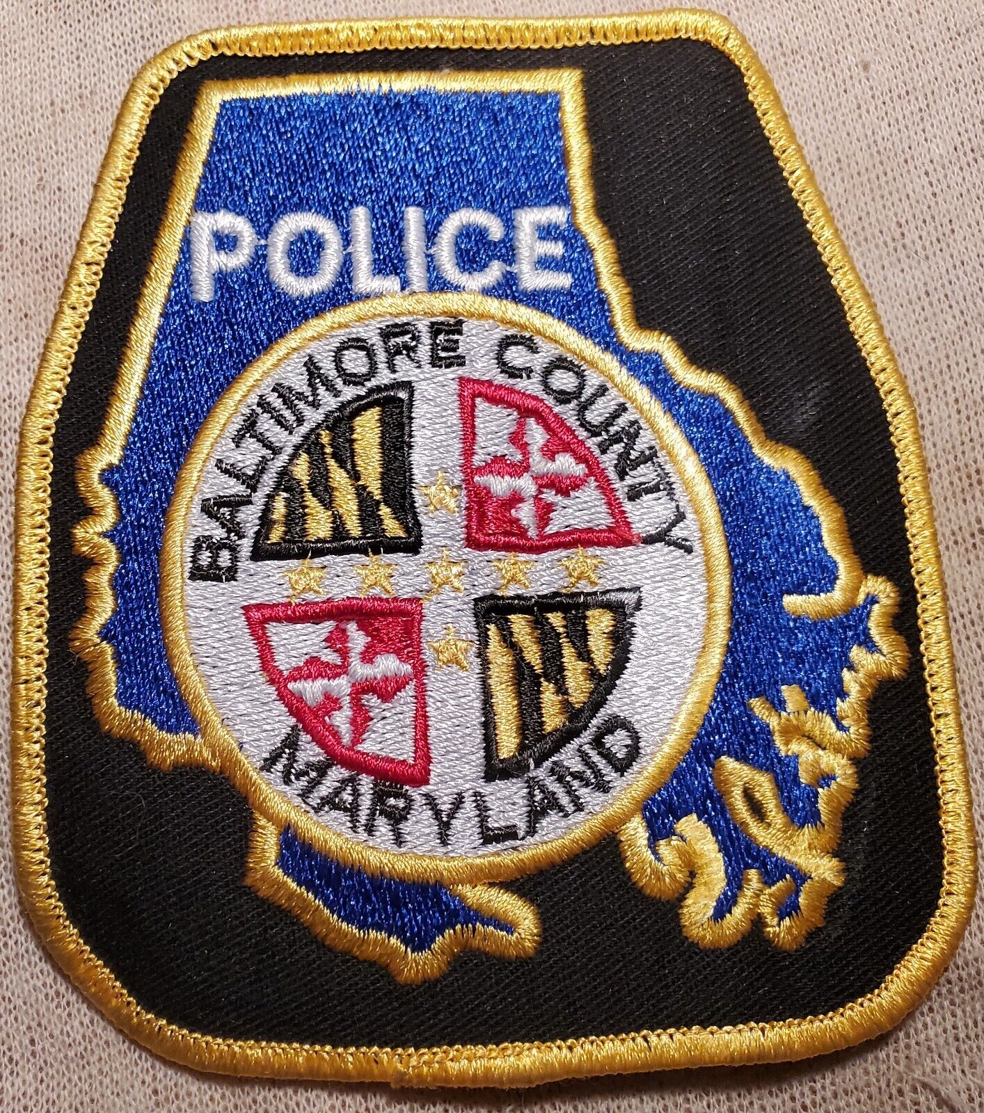 MD Baltimore County Maryland Police Shoulder Patch