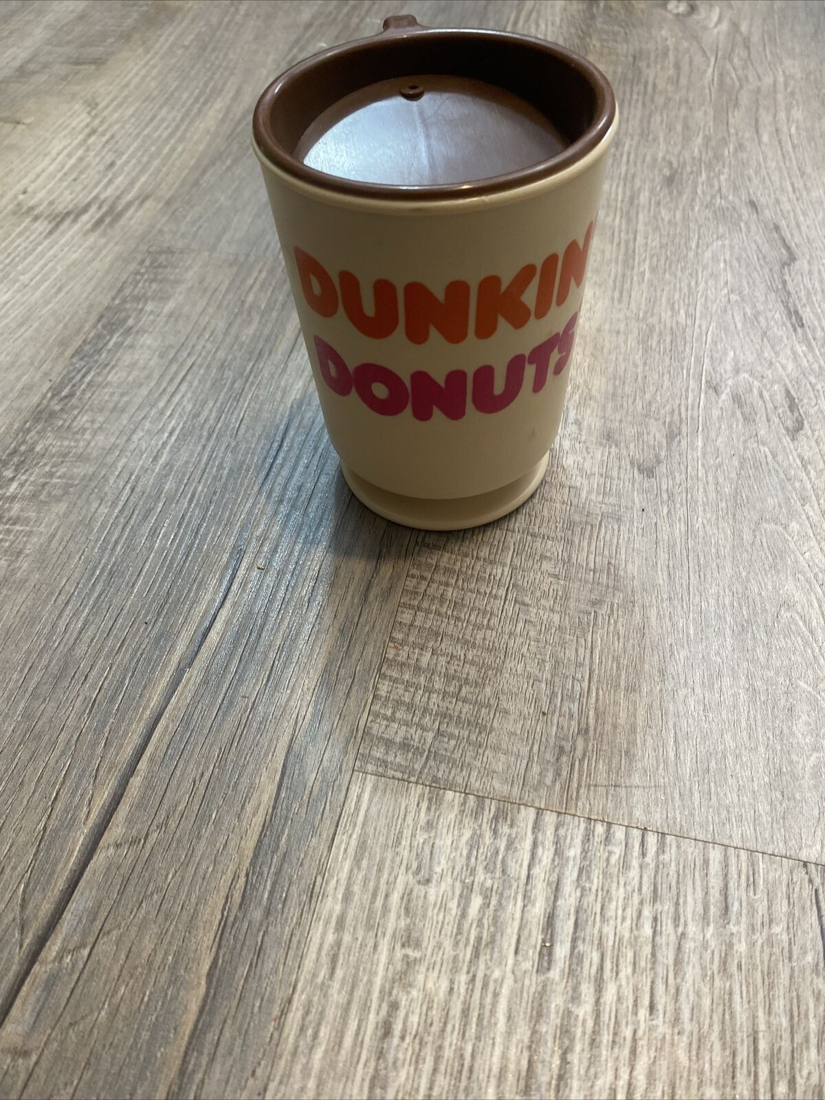 Vintage Dunkin’ Donuts Plastic Travel Mug Cup 8 Ounces