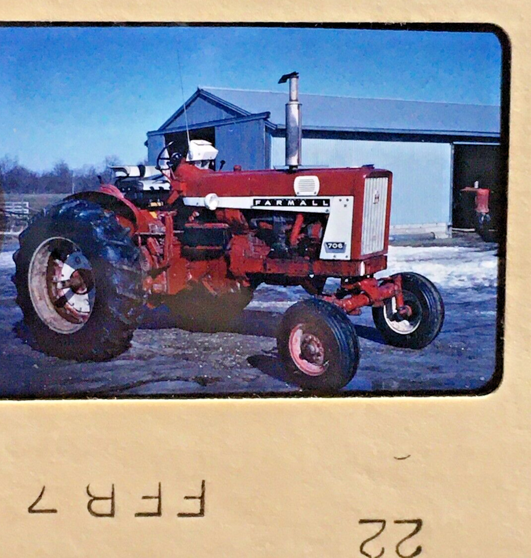 35mm Slide Color Transparency Original Farm Farmall Tractor 1970