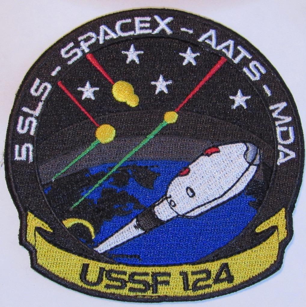 FALCON 9 USSF-124 ORIGINAL SPACE MISSION PATCH 5 SLS SPACEX AATS MDA TEAM