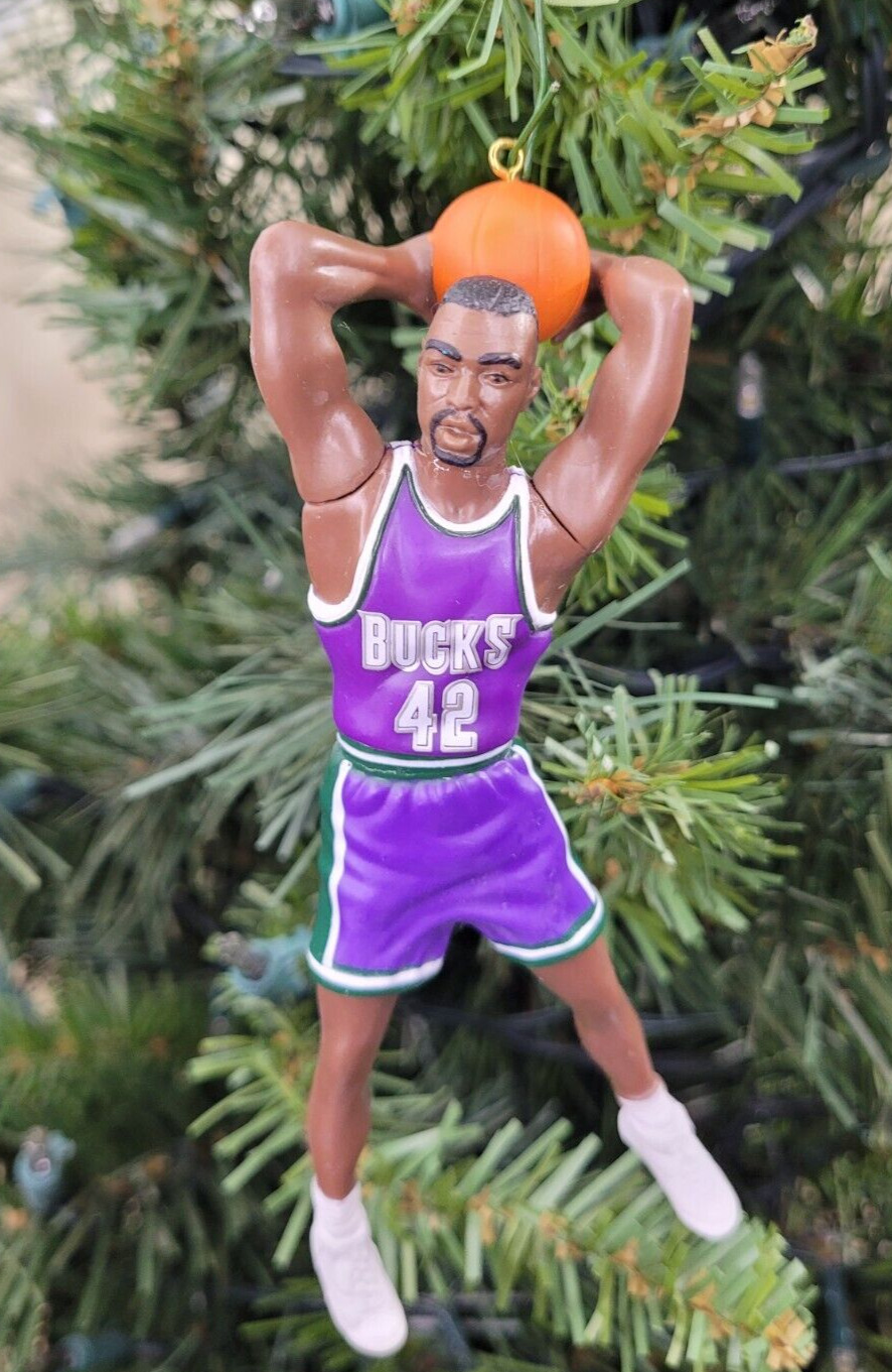 Vin Baker Milwaukee Bucks Basketball NBA Xmas Tree Ornament Holiday vtg Jersey