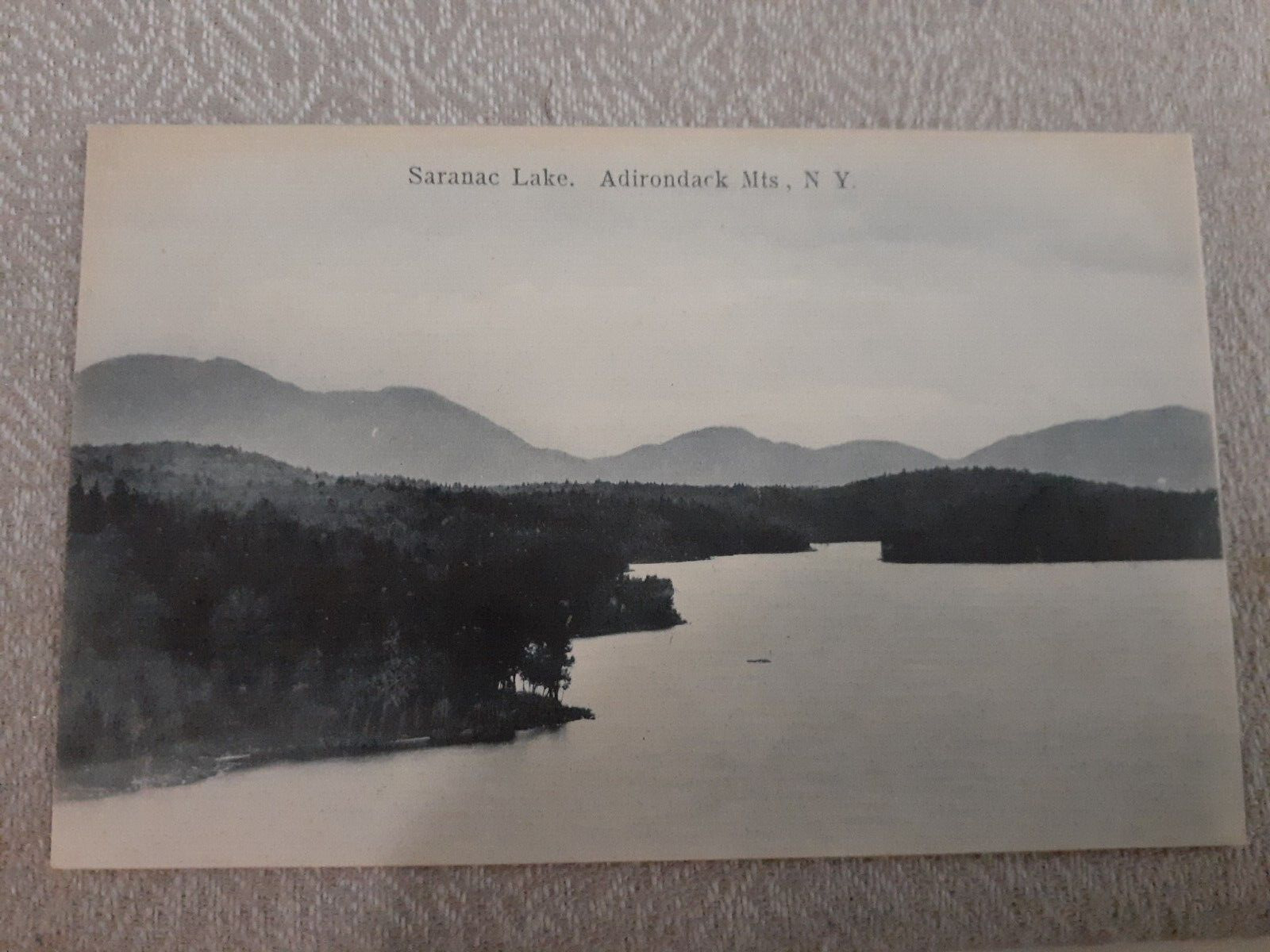 Old UNDIVIDED Postcard Saranac Lake Adirondack Mountains New York