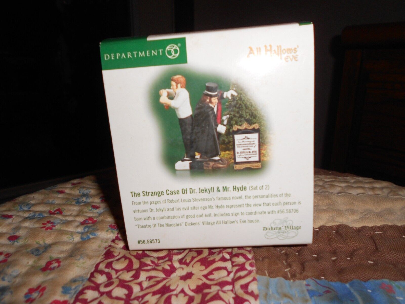 DEPT 56 DICKENS' All Hallows Eve THE STRANGE CASE OF DR. JEKYLL & MR. HYDE  NIB