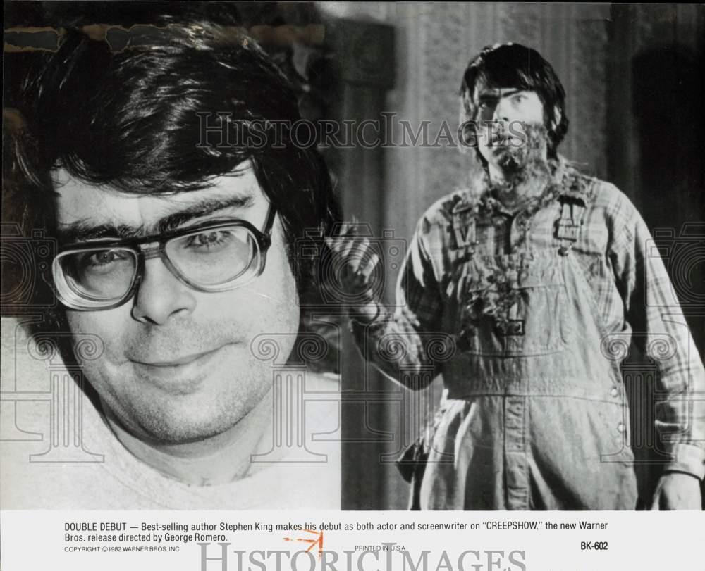 1982 Press Photo Author Stephen King Starring in \