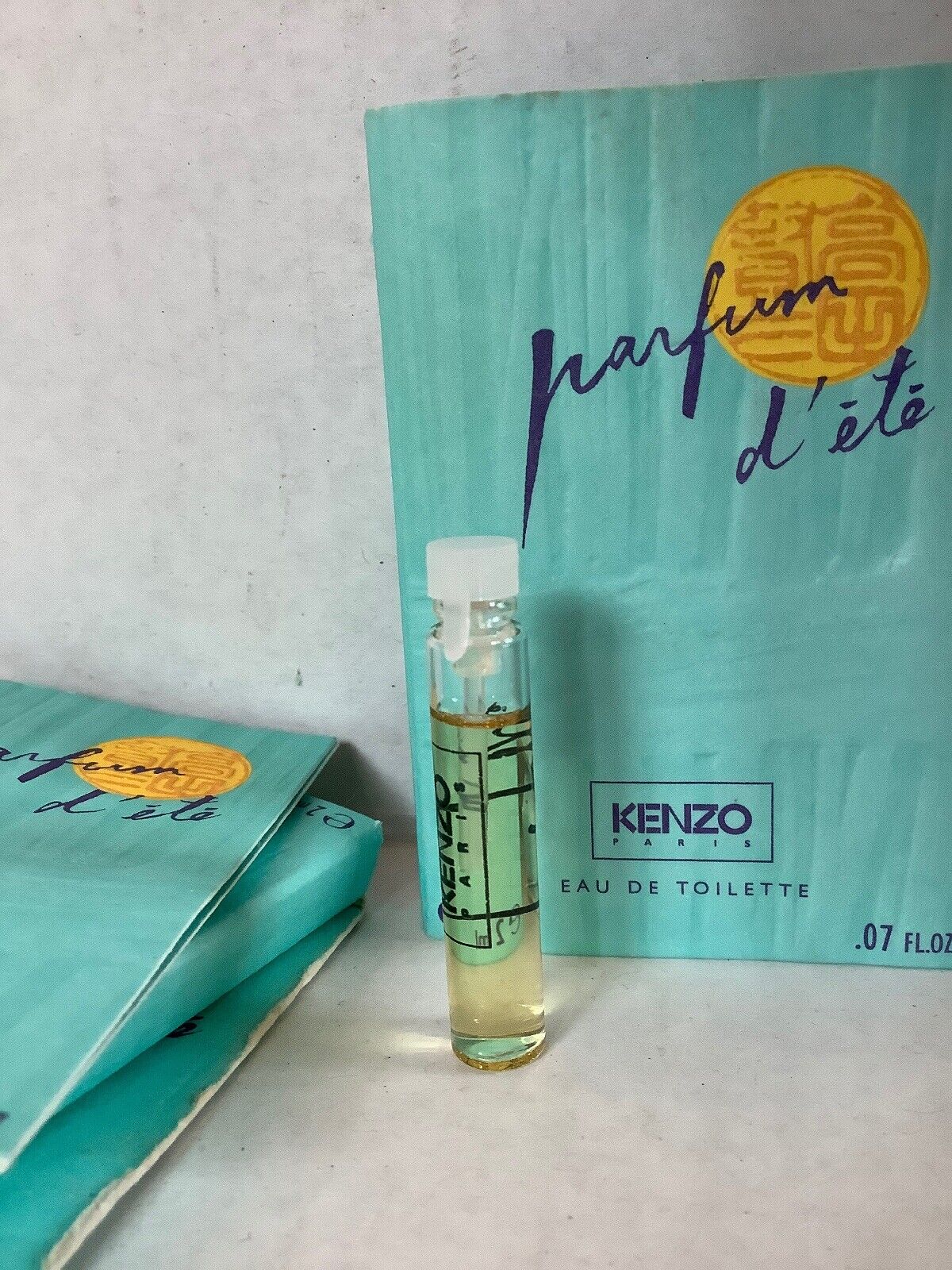 4 Vintage Kenzo Parfum D’Ete Eau De Toilette Sample Mini Travel Size Perfume