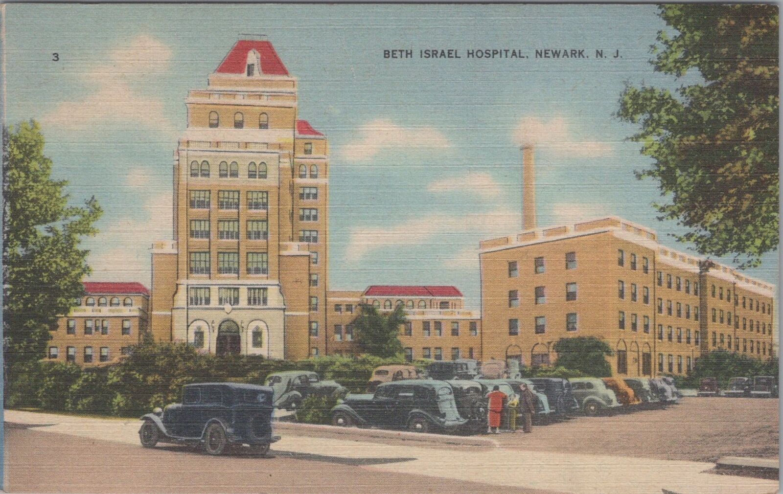 Postcard Beth Israel Hospital Newark NJ 