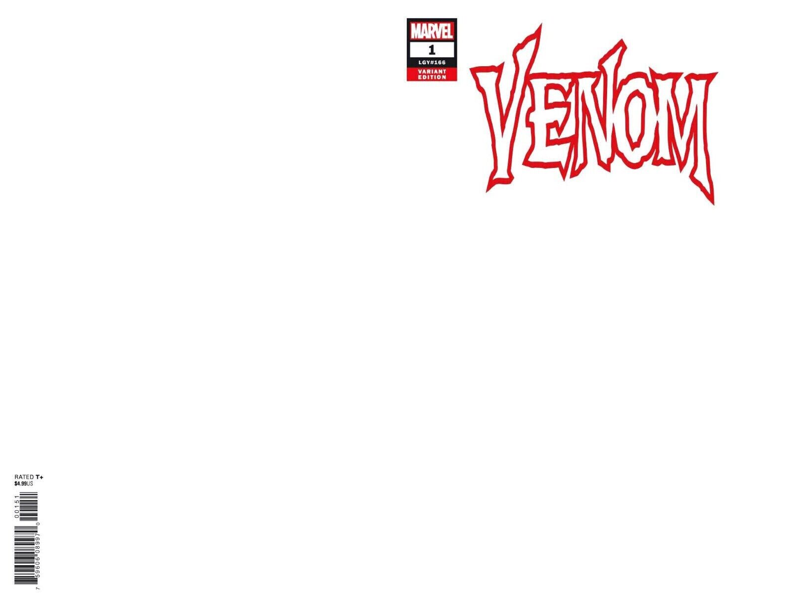 Venom #1 2018 Blank Variant Cover Ryan Stegman Donny Cates NM