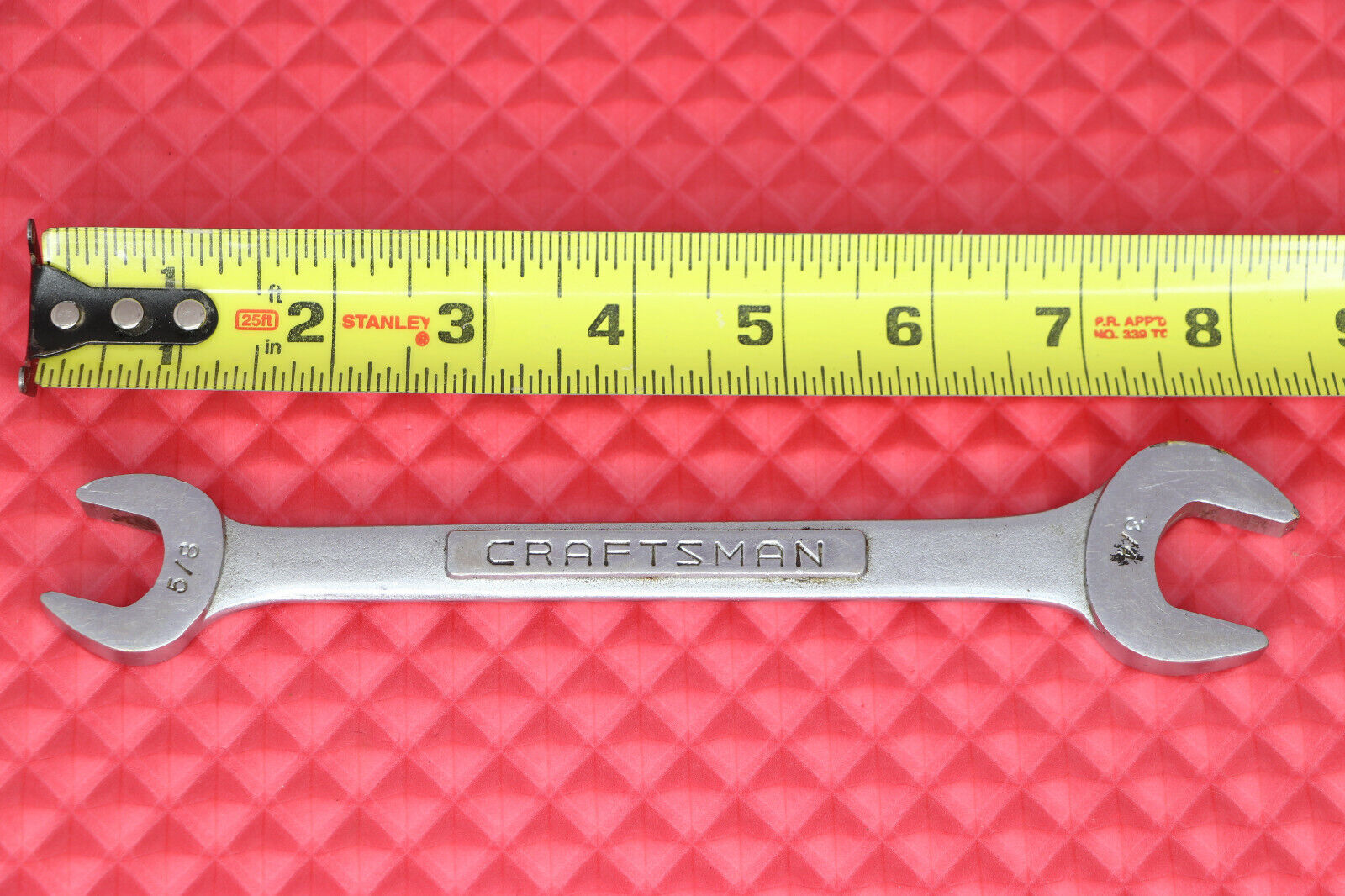 Vintage Craftsman 5/8\'\' x 3/4\'\' Double Open Box Wrench -V- 44582 Forged USA