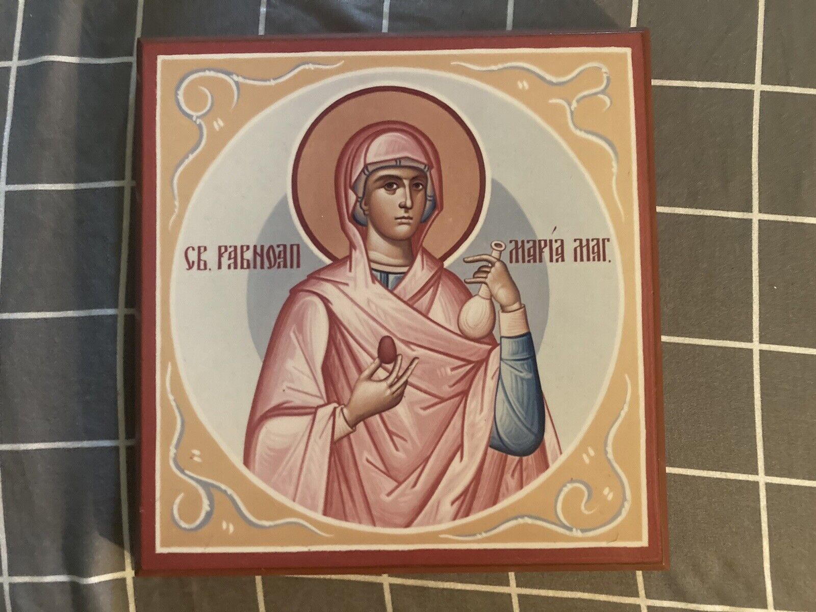 Orthodox Icon Mary Magdalene 8x8x1