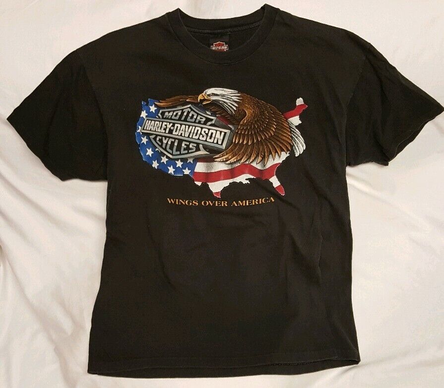 Vtg Mens L Harley Davidson T-Shirt 90s \