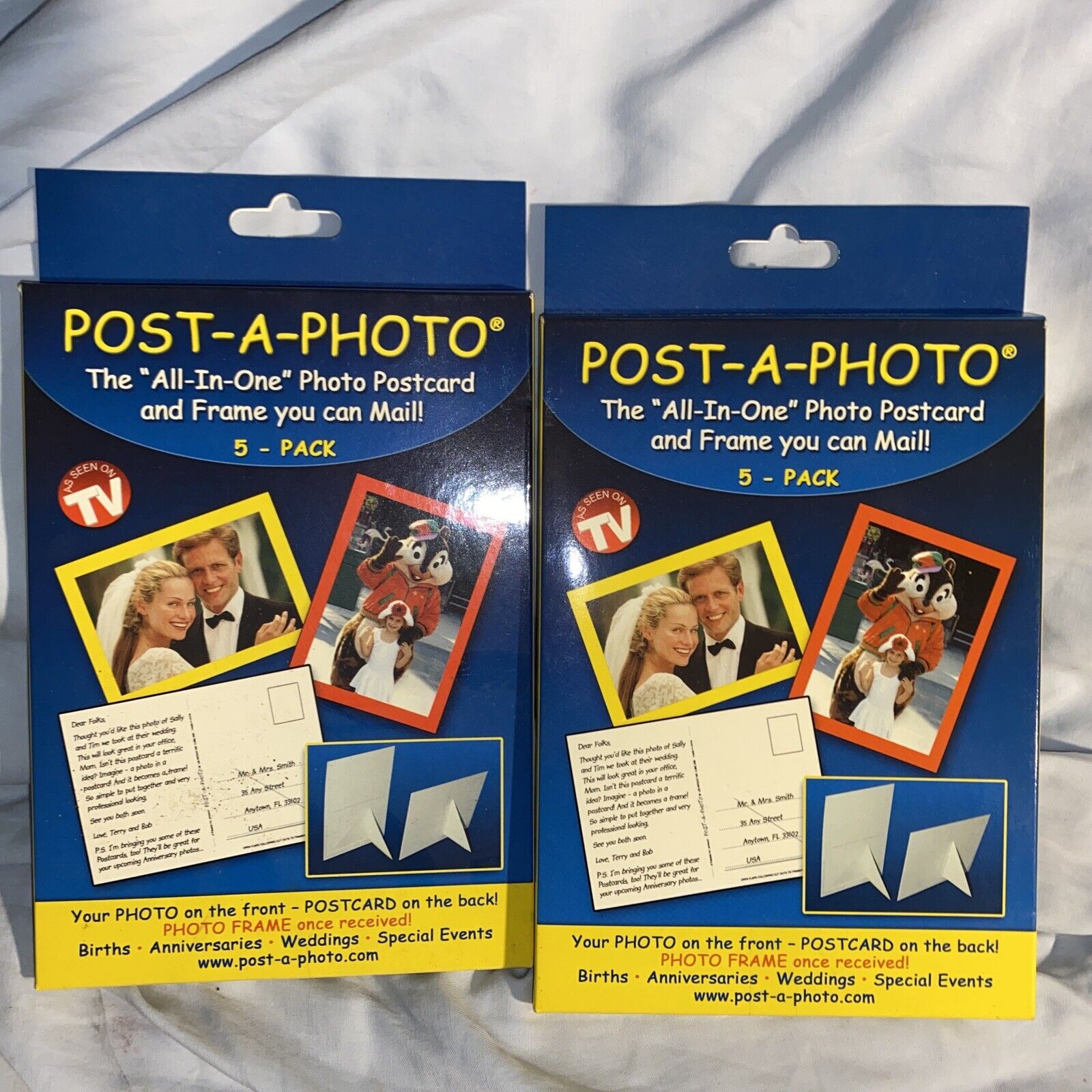 Post-A-PHOTO Postcard & Frame You Can Mail 2- 5Pack Cards Total 10 Cards NEW