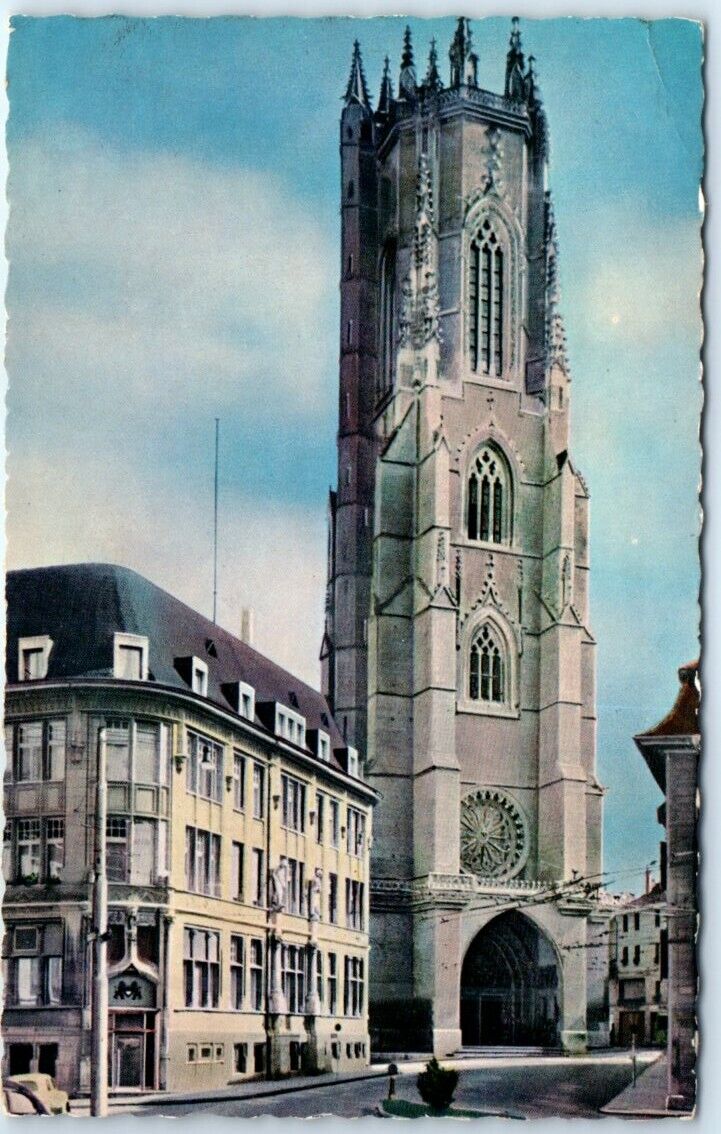 Postcard - Saint-Nicolas Cathedral - Fribourg, Switzerland