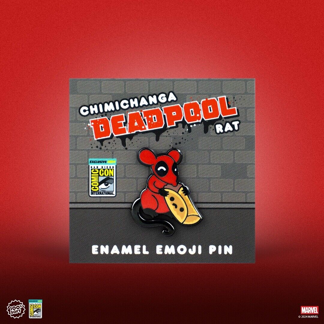 SDCC 2024 100% Soft Chimichanga Deadpool Rat Enamel Pin Marvel *PRE ORDER*