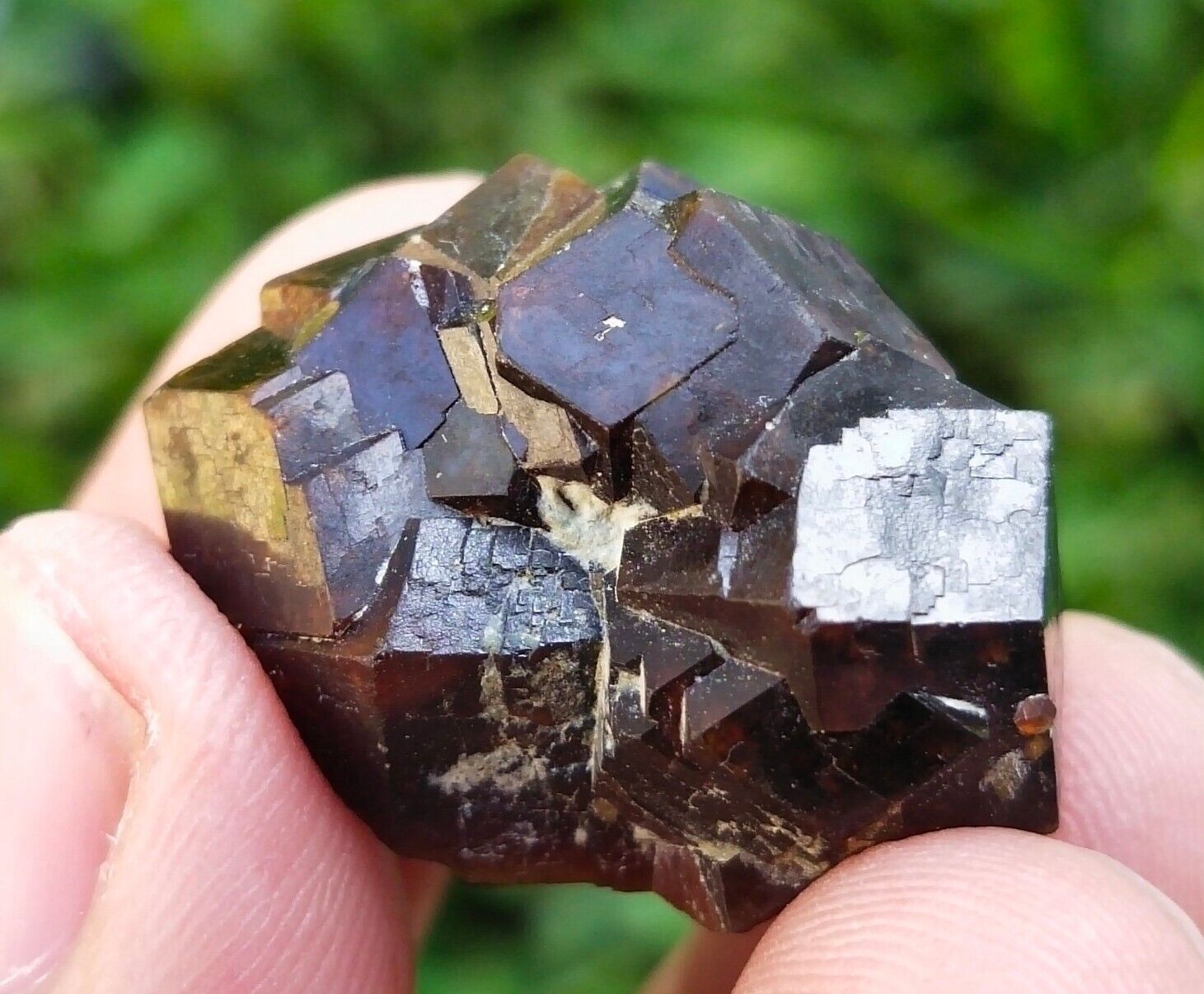 Natural Lustrous Andradite Garnet Cluster, Unique Garnet, 12gm, US TOP Crystals