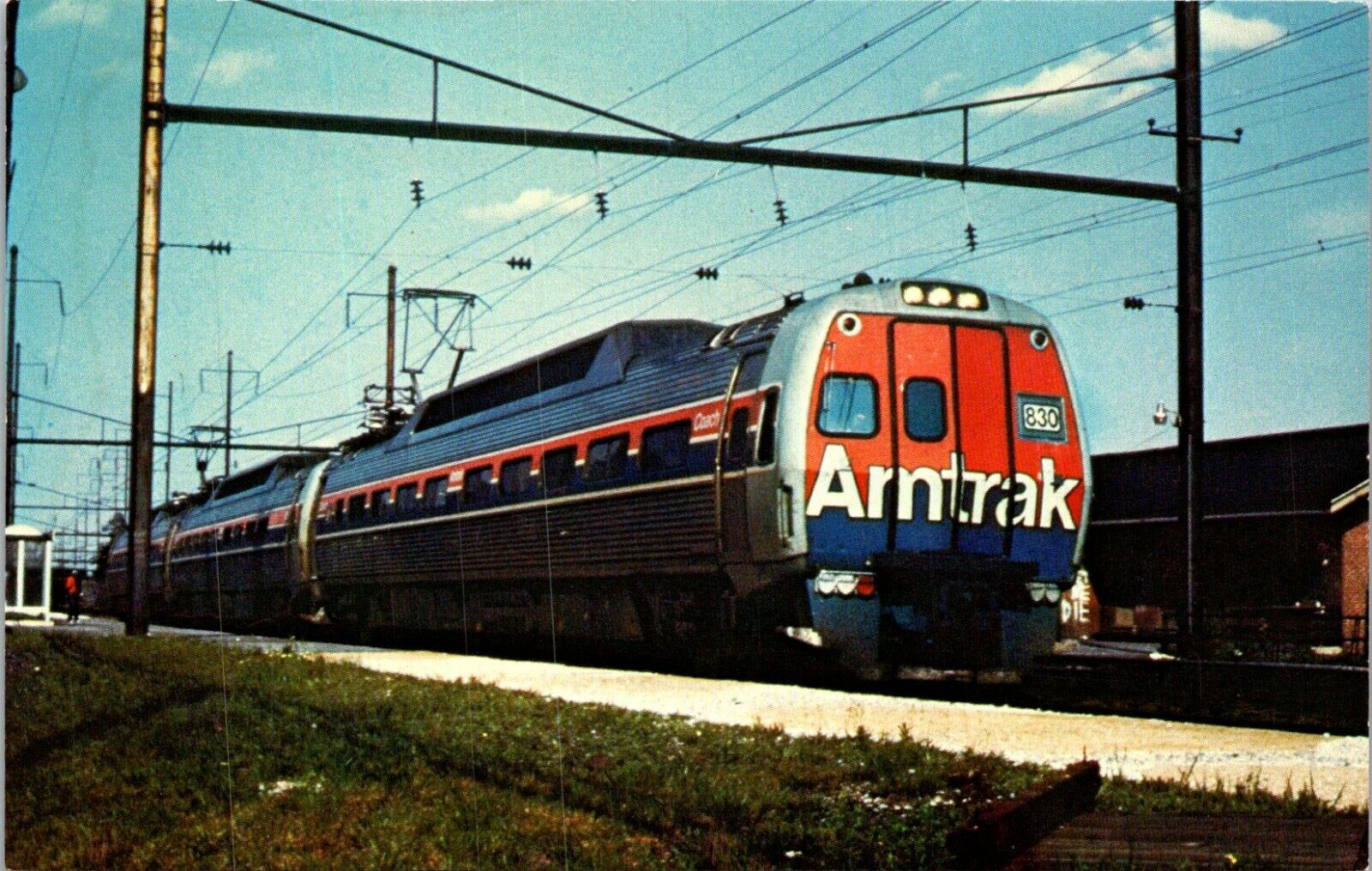 Amtrak\'s Metroliner Philadelphia to Harrisburg Pennsylvania Postcard