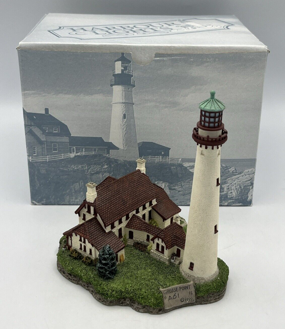 Harbour Lights #426 Grosse Point Illinois Lighthouse 1999 Box and Certificate