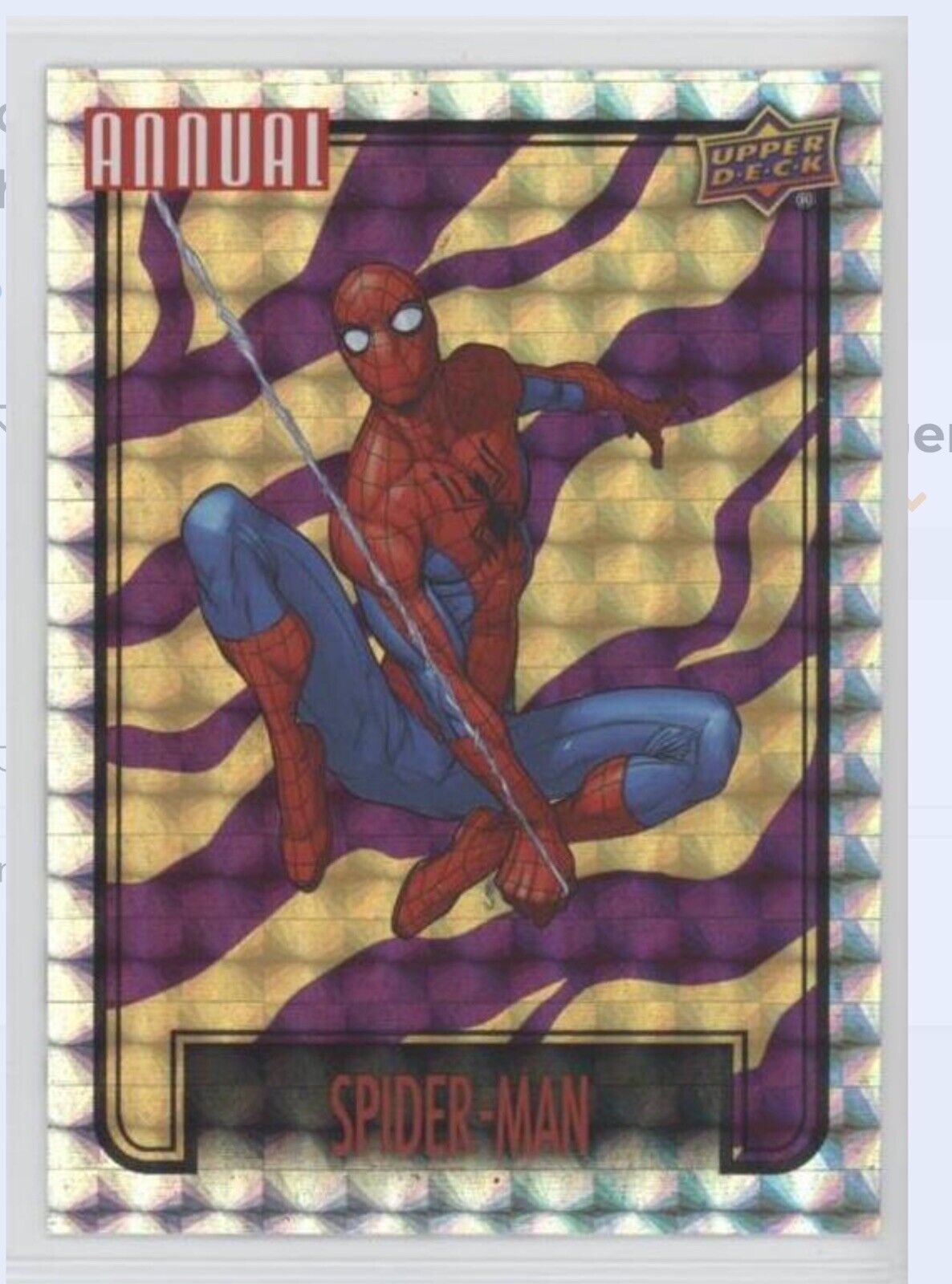 2022-23 Upper Deck Marvel Annual Backscatter Spider-man Gold Backscatters SP