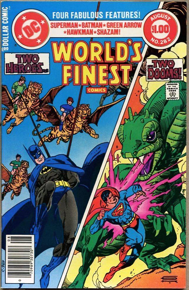 World\'s Finest Comics #282-1982 vf/nm 9.0 Giant Superman Batman Gil Kane Make BO